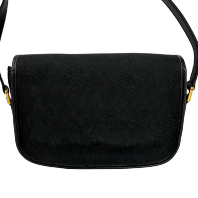 Dior ハニカム柄 ショルダーバッグ ブラック PVC×レザー ディオール 【102059279006】