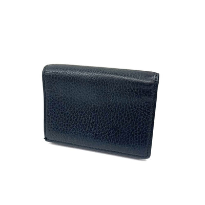 GUCCI(グッチ) プチマーモント カードケース ウォレット（コイン＆紙幣入れ付き）456126 ブラック 二つ折り財布 レディース 【102059439001】