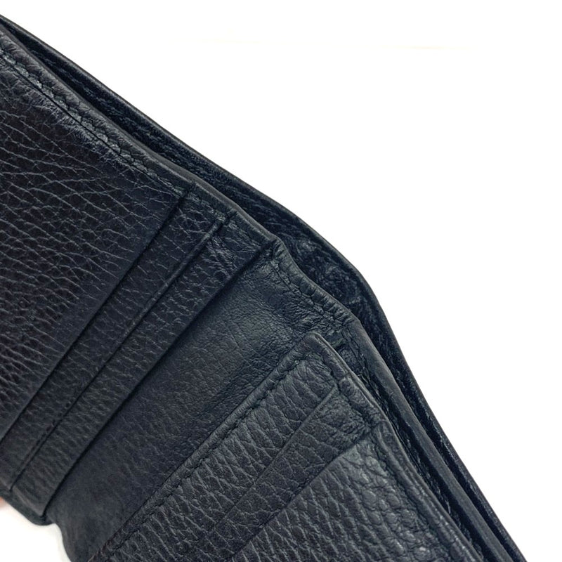 GUCCI(グッチ) プチマーモント カードケース ウォレット（コイン＆紙幣入れ付き）456126 ブラック 二つ折り財布 レディース 【102059439001】