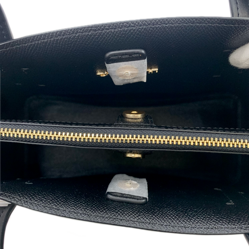 COACH シグネチャー ミニアベニューキャリーオール 2wayハンドバッグ 73293 ダークブラウン コーチ 【102059791006】