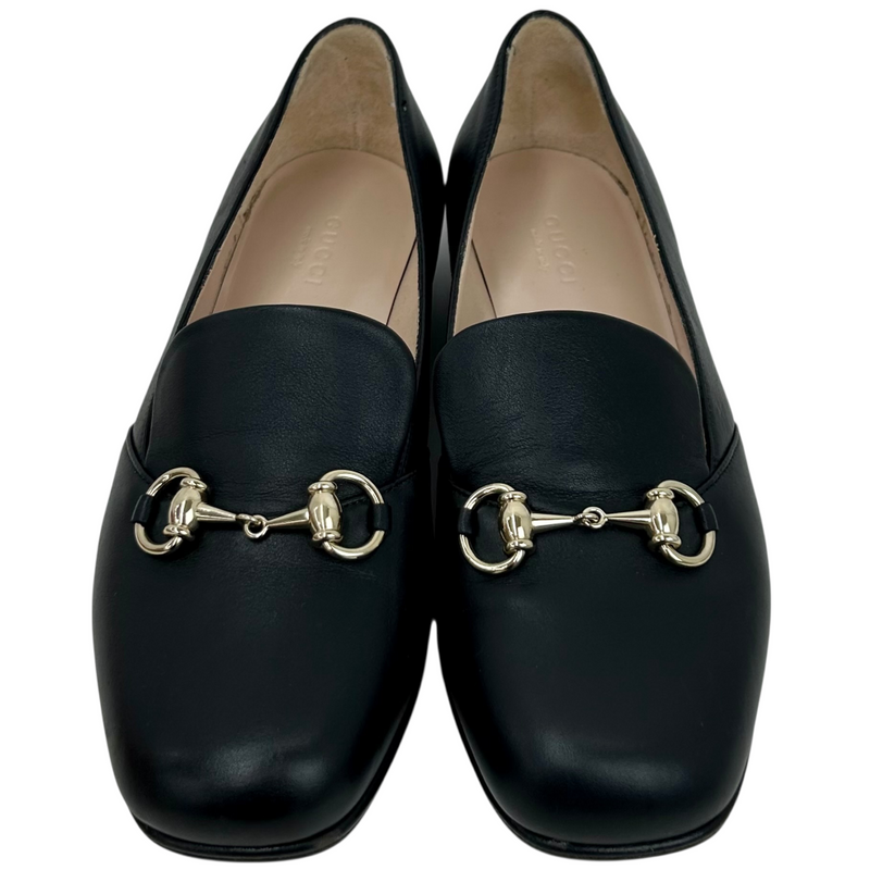 GUCCI ホースビット フラットパンプス 466702 サイズ37ハーフ(約24.5cm相当) ブラック グッチ 【102059870007】