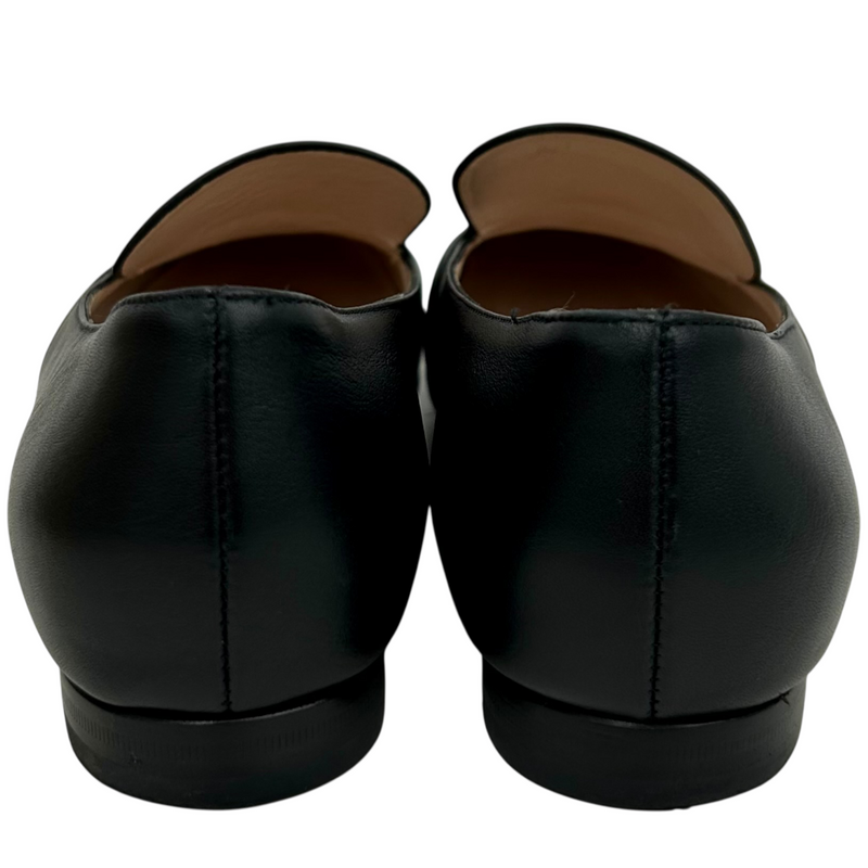 GUCCI ホースビット フラットパンプス 466702 サイズ37ハーフ(約24.5cm相当) ブラック グッチ 【102059870007】