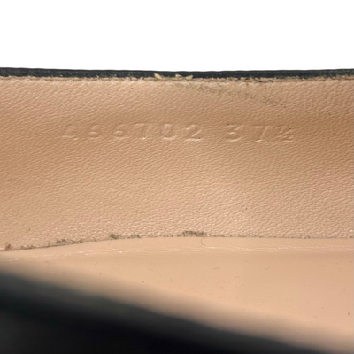 GUCCI ホースビット フラットパンプス 466702 サイズ37ハーフ(約24.5cm相当) ブラック グッチ 【102059870007】