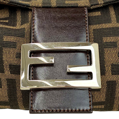 FENDI ズッカ柄 フラップミニショルダーバッグ 2305.26725.008 ブラウン フェンディ 【102059872006】