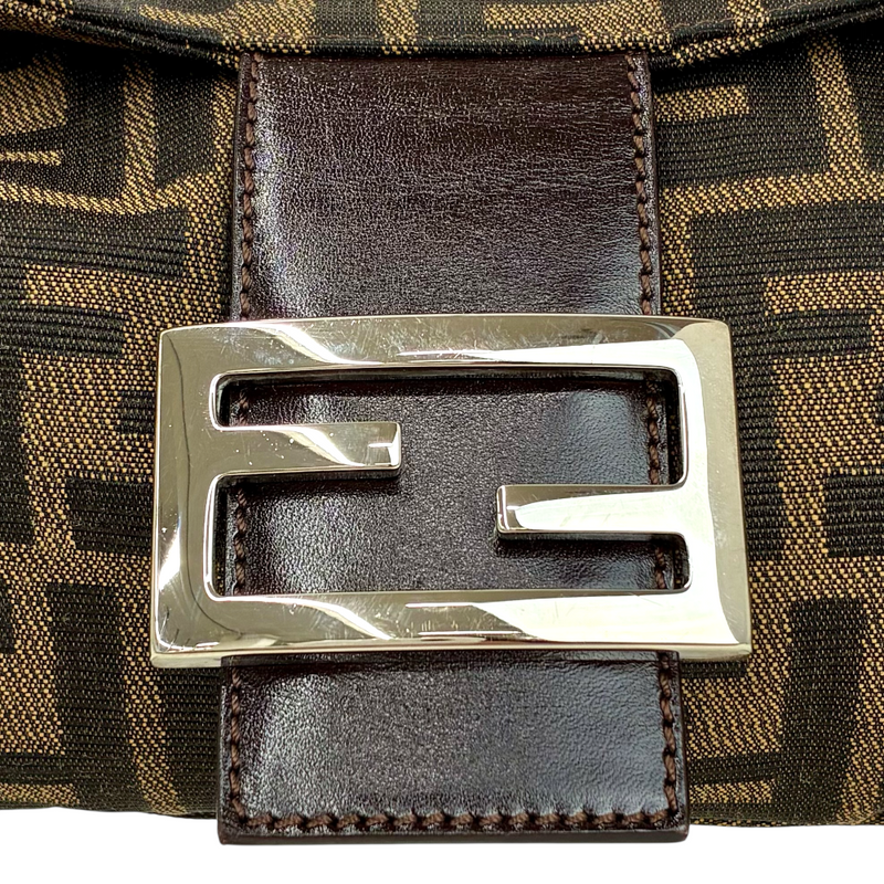 FENDI ズッカ柄 フラップミニショルダーバッグ 2305.26725.008 ブラウン フェンディ 【102059872006】