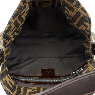 FENDI ズッカ柄 フラップミニショルダーバッグ 2305.26725.008 ブラウン フェンディ 【102059872006】