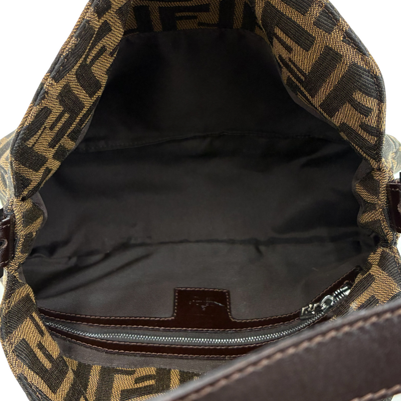 FENDI ズッカ柄 フラップミニショルダーバッグ 2305.26725.008 ブラウン フェンディ 【102059872006】
