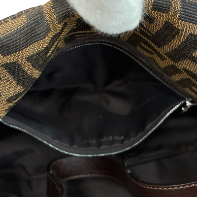 FENDI ズッカ柄 フラップミニショルダーバッグ 2305.26725.008 ブラウン フェンディ 【102059872006】