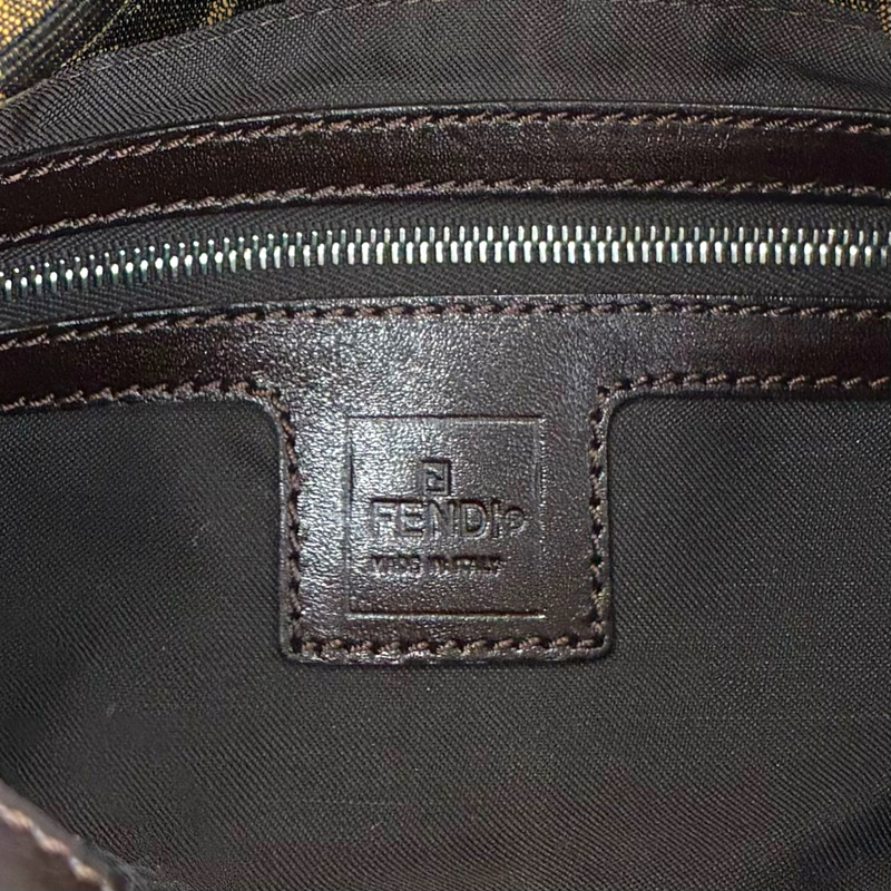 FENDI ズッカ柄 フラップミニショルダーバッグ 2305.26725.008 ブラウン フェンディ 【102059872006】