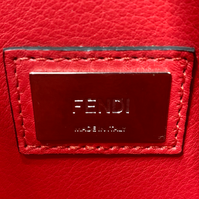 FENDI ピーカブーアイコニック ミディアム 2wayバッグ 8BN290 レッド シルバー金具 フェンディ 【102059892007】