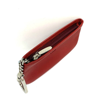 LOEWE(ロエベ) アナグラム コインケース キーリング付 レザー レッド  【102059931001】