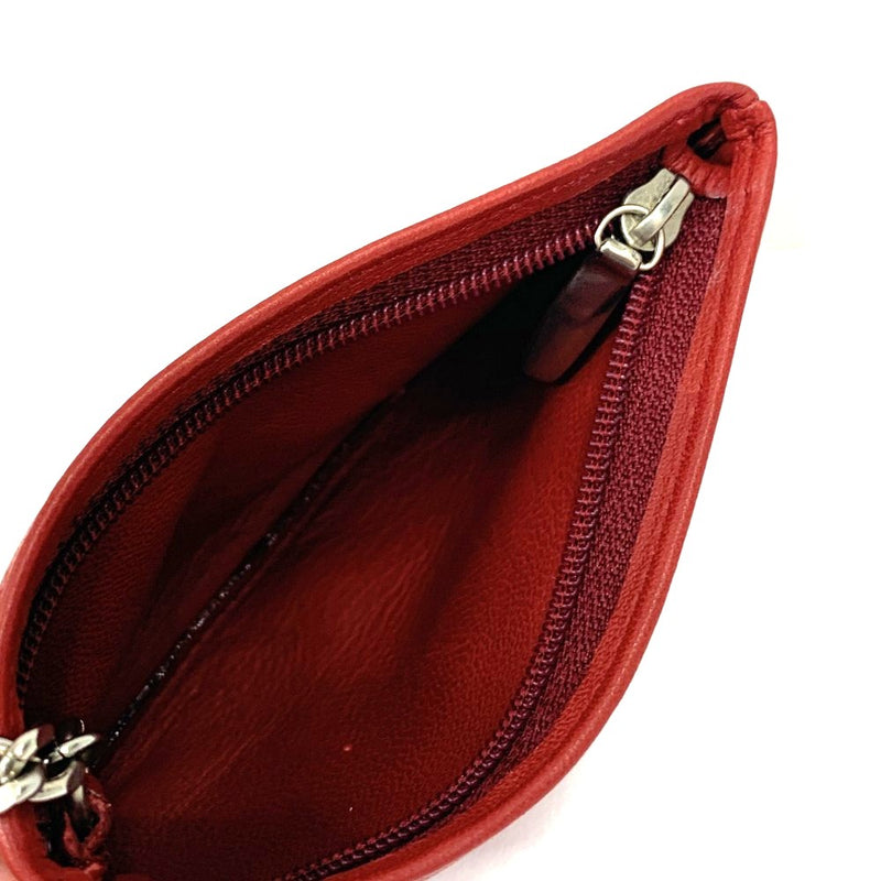 LOEWE(ロエベ) アナグラム コインケース キーリング付 レザー レッド  【102059931001】