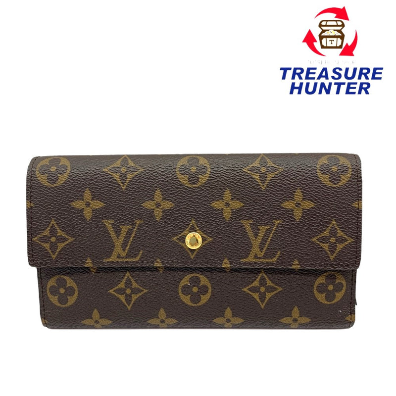 LOUIS VUITTON(ルイ・ヴィトン) モノグラム ポルトトレゾール インターナショナル M61215 三つ折り長財布 【102059984001】