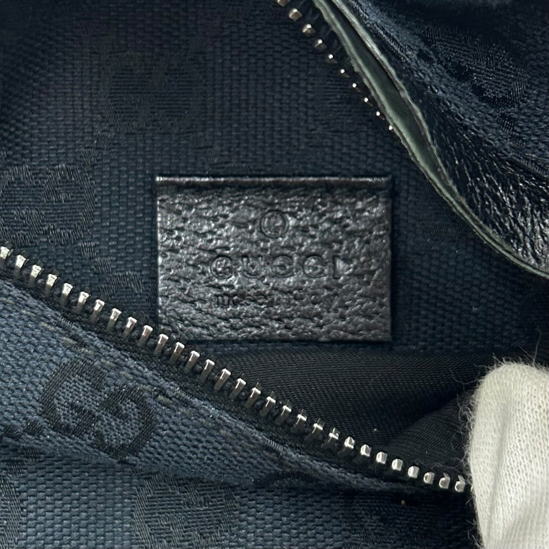 GUCCI GGキャンバス ウエストバッグ 28566 ブラック グッチ 【102059994006】