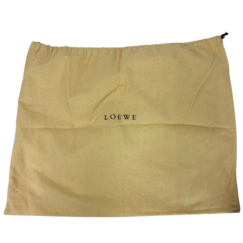 LOEWE アナグラム トートバッグ ターコイズブルー スエード×レザー ロエベ 【102060008006】