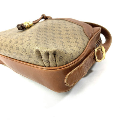 GUCCI(グッチ) マイクロGG タッセル ショルダーバッグ ブラウン PVCレザー レディース バッグ 【102060015001】