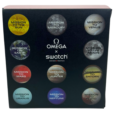 OMEGA×Swatch MISSION TO THE VENUS クォーツ 腕時計 S033P100 バイオセラミック ホワイト×ピンク オメガ×スウォッチ 【102060130007】