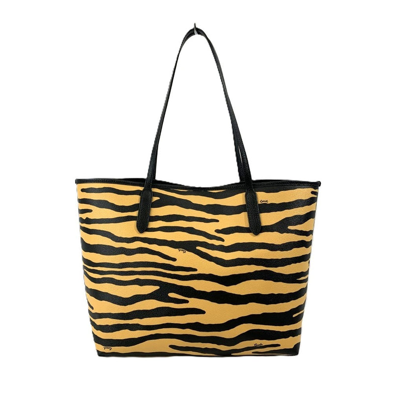 COACH(コーチ)　シティトート　ウィズ　タイガープリント　C7667 ハニー×ブラック　PVCレザー　レディース　トートバッグ 【102060206001】