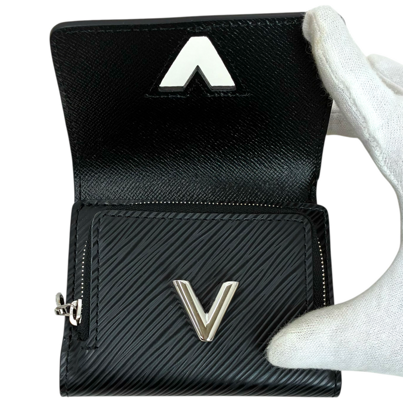 LOUIS VUITTON エピ ポルトフォイユ・ツイストコンパクトXS M63322 ノワール 三つ折り財布 ルイヴィトン 【102060336007】