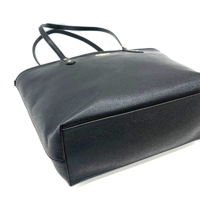 COACH(コーチ) シティ レザー トートバッグ F58846 ダブルフェースレザー ブラック ファスナー開閉 レディーズ バッグ 【102060388001】