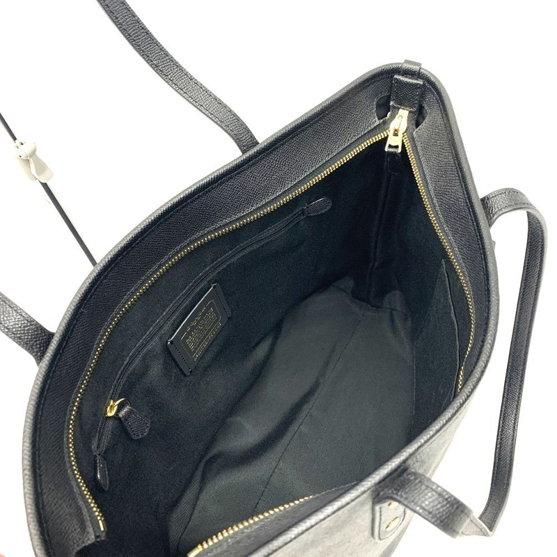 COACH(コーチ) シティ レザー トートバッグ F58846 ダブルフェースレザー ブラック ファスナー開閉 レディーズ バッグ 【102060388001】