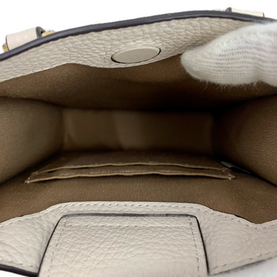 COACH ペブルドレザー ノースサウスショルダーミニトートバッグ CJ500 チョーク コーチ 【102060418007】