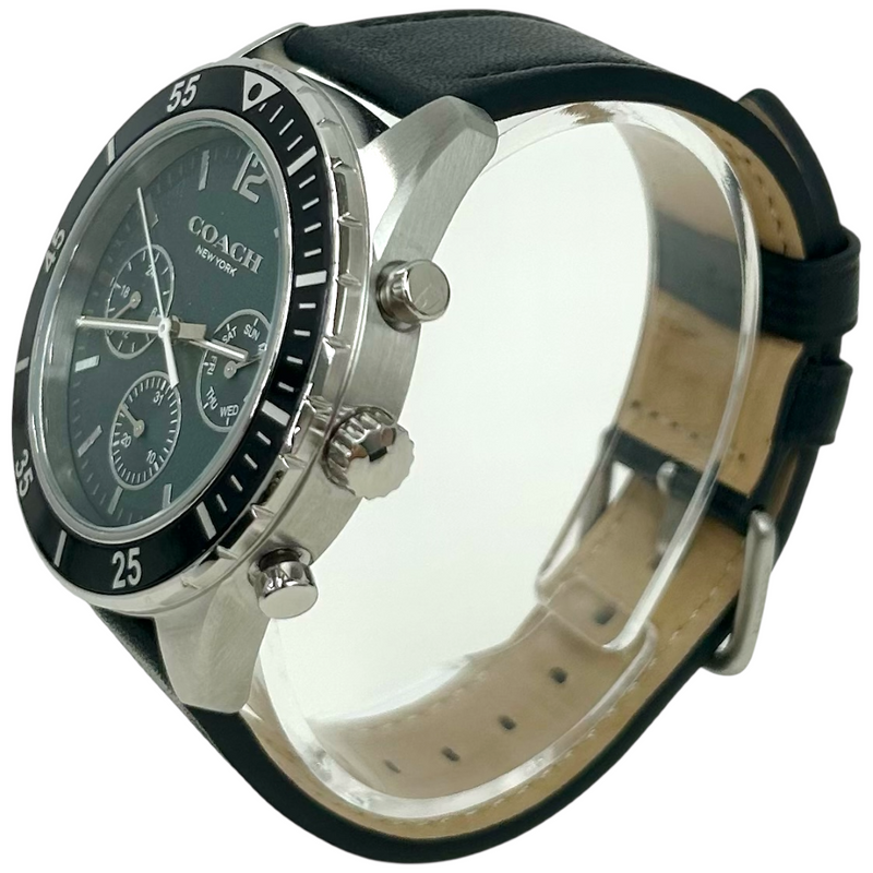 COACH クロノグラフ コールウォッチ44mm CS629 クォーツ腕時計 グリーン文字盤 コーチ 【102060452007】