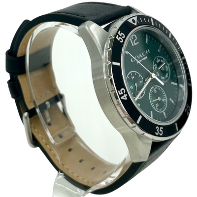 COACH クロノグラフ コールウォッチ44mm CS629 クォーツ腕時計 グリーン文字盤 コーチ 【102060452007】