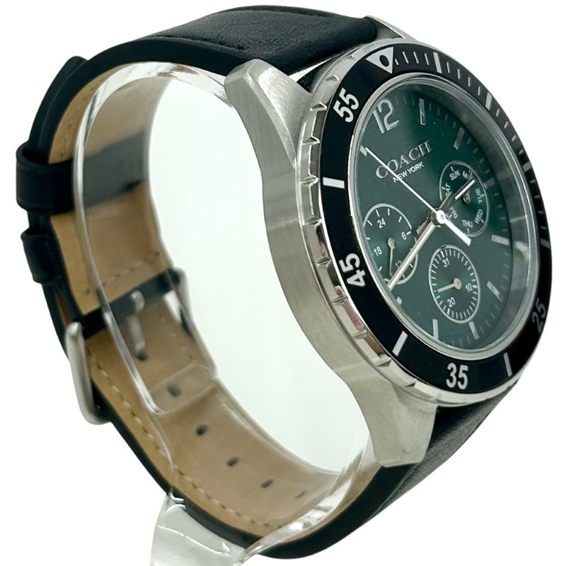COACH クロノグラフ コールウォッチ44mm CS629 クォーツ腕時計 グリーン文字盤 コーチ 【102060452007】