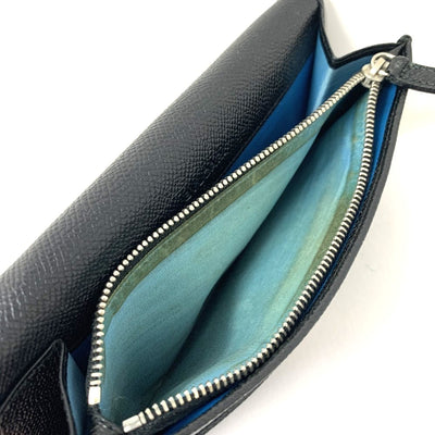 BVLGARI ブルガリクリップ ラージウォレット レザー ブラック 二つ折り長財布  【102060592001】