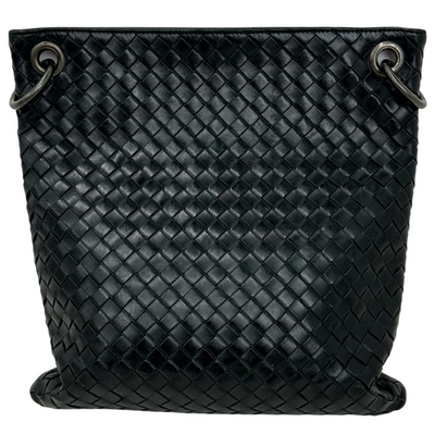 BOTTEGA VENETA イントレチャート ショルダーバッグ 172736 ブラック ボッテガヴェネタ 【102060661007】