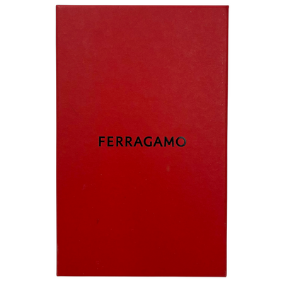 Salvatore Ferragamo ガンチーニ 二つ折り長財布 66-A069 ブラック×ボルドー サルヴァトーレフェラガモ 【102060669006】