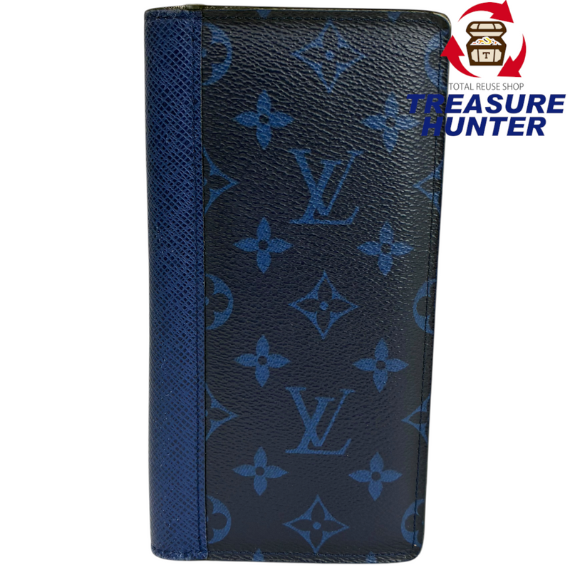 LOUIS VUITTON タイガラマ ポルトフォイユブラザ M30297 ブルー 長財布 ルイヴィトン 【102060740007】
