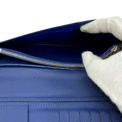 LOUIS VUITTON タイガラマ ポルトフォイユブラザ M30297 ブルー 長財布 ルイヴィトン 【102060740007】