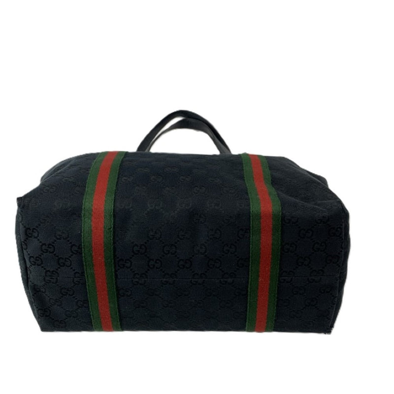 GUCCI(グッチ) シェリーライン GGキャンバス トートバッグ 13926 キャンバス×レザー ブラック レディース バッグ 【102060745005】