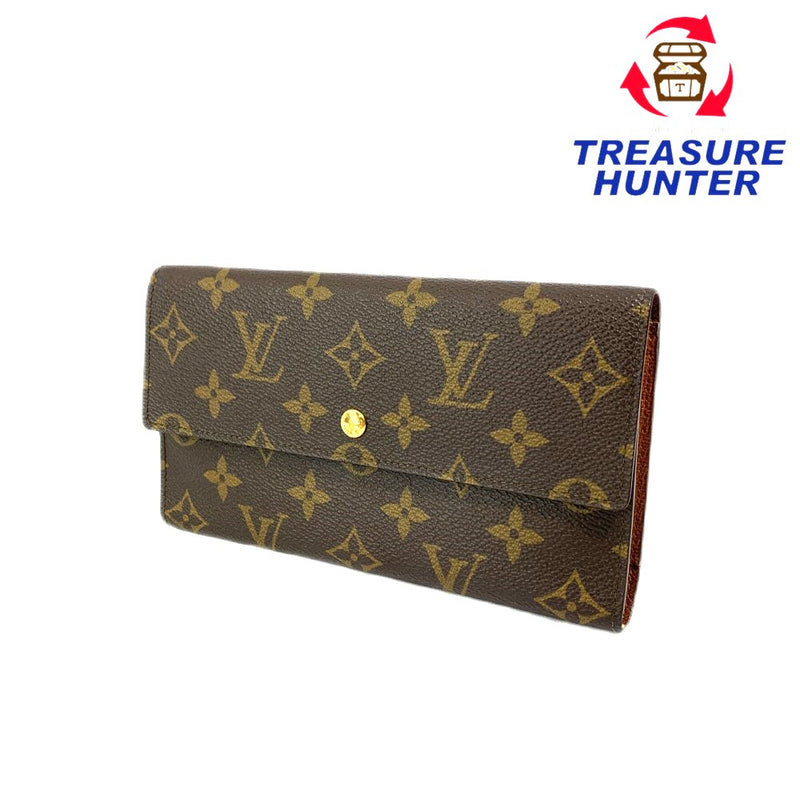 LOUIS VUITTON(ルイ・ヴィトン) モノグラム ポルトトレゾール インターナショナル M61215 モノグラムレザー ブラウン 財布 【102060779005】