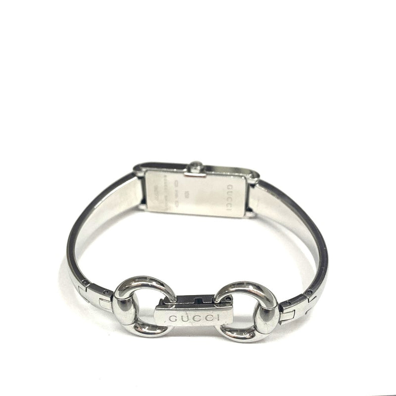 GUCCI(グッチ) 腕時計 GG ビット バングルウォッチ ステンレススチール×シェル GG柄文字盤 シルバー クォーツ レディース 【102060782001】