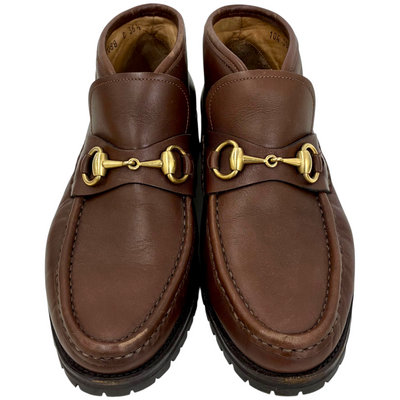 GUCCI ホースビット ショートブーツ 1040088 サイズ36ハーフ(約23.5cm相当) ブラウン グッチ 【102060828007】