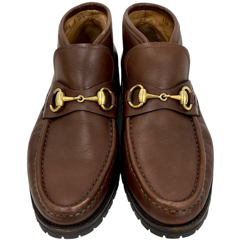 GUCCI ホースビット ショートブーツ 1040088 サイズ36ハーフ(約23.5cm相当) ブラウン グッチ 【102060828007】