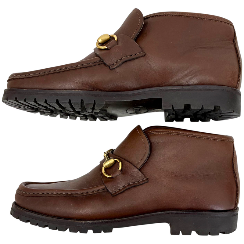 GUCCI ホースビット ショートブーツ 1040088 サイズ36ハーフ(約23.5cm相当) ブラウン グッチ 【102060828007】