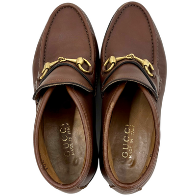 GUCCI ホースビット ショートブーツ 1040088 サイズ36ハーフ(約23.5cm相当) ブラウン グッチ 【102060828007】