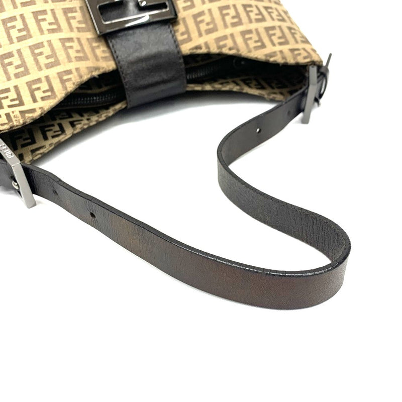 FENDI(フェンディ) ズッキーノ セミショルダー 8BR036 キャンバス ブラウン マグネットフラップ開閉 レディース バッグ 【102060883001】