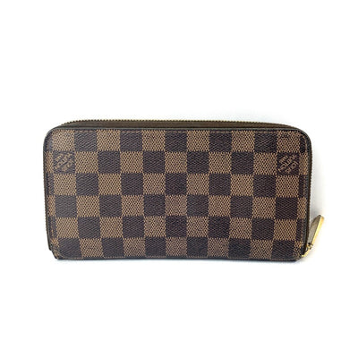 LOUIS VUITTON (ルイ・ヴィトン) ダミエ ジッピーウォレット N60015 ダミエキャンバス エベヌ ラウンドファスナー 長財布 【102060998001】