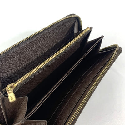 LOUIS VUITTON (ルイ・ヴィトン) ダミエ ジッピーウォレット N60015 ダミエキャンバス エベヌ ラウンドファスナー 長財布 【102060998001】