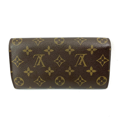 LOUIS VUITTON(ルイ・ヴィトン) モノグラム ポシェット・ポルトモネ・クレディ M61725 ブラウン モノグラムレザー レディース 長財布 【102061079005】