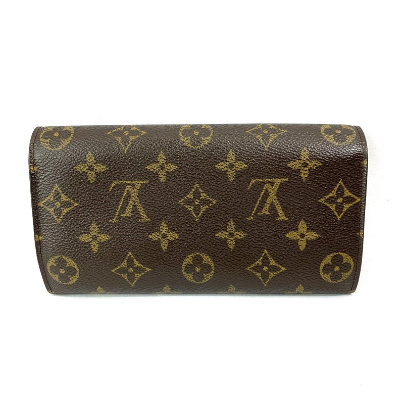 LOUIS VUITTON(ルイ・ヴィトン) モノグラム ポシェット・ポルトモネ・クレディ M61725 ブラウン モノグラムレザー レディース 長財布 【102061079005】