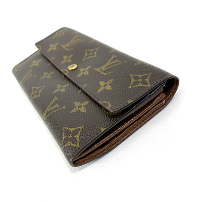 LOUIS VUITTON(ルイ・ヴィトン) モノグラム ポシェット・ポルトモネ・クレディ M61725 ブラウン モノグラムレザー レディース 長財布 【102061079005】