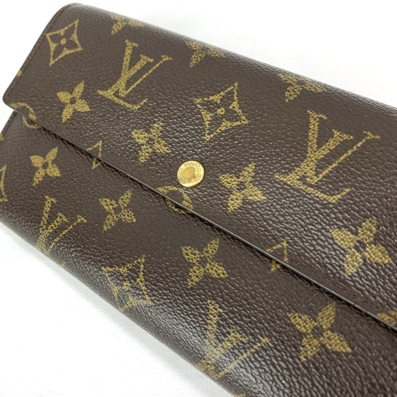 LOUIS VUITTON(ルイ・ヴィトン) モノグラム ポシェット・ポルトモネ・クレディ M61725 ブラウン モノグラムレザー レディース 長財布 【102061079005】