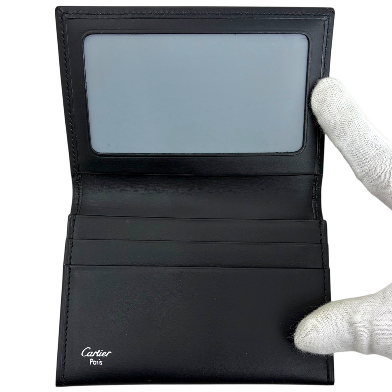 Cartier パシャ レザー カードケース L3000132 ブラック カルティエ 【102061092006】
