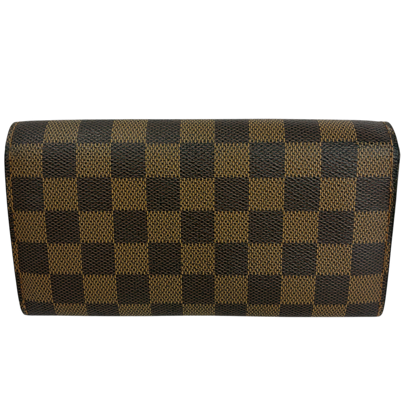 LOUIS VUITTON ダミエ ポルトフォイユ・サラ N61734 ブラウン 長財布 ルイヴィトン 【102061123007】